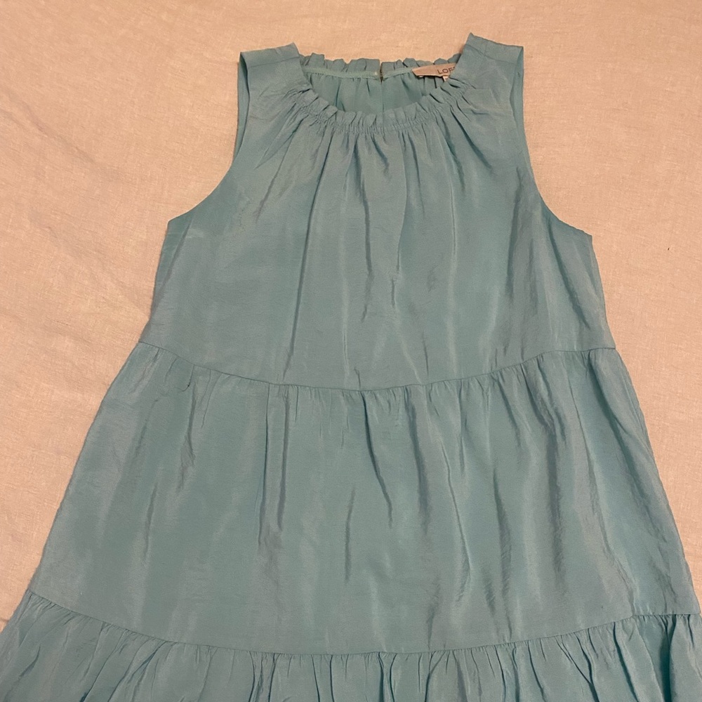 Loft XS petite turquoise dress